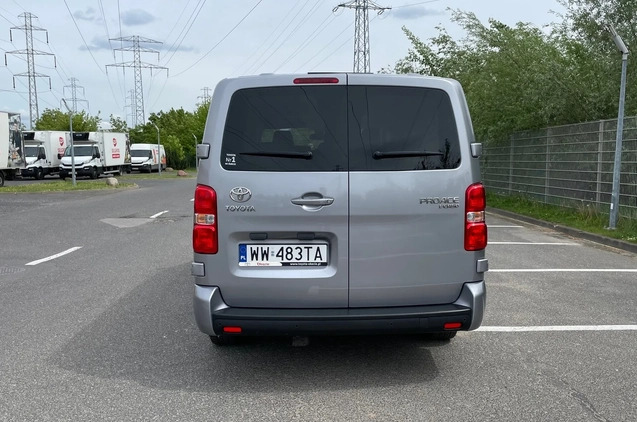 Toyota Proace Verso cena 149000 przebieg: 51000, rok produkcji 2022 z Zagórz małe 121